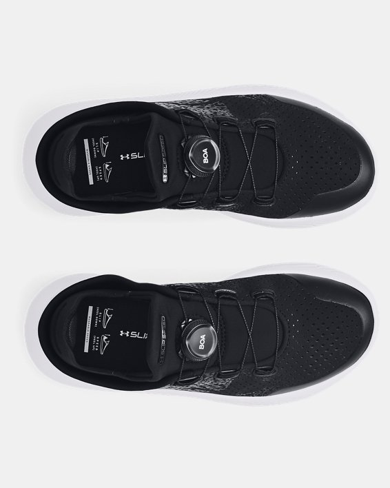Grade School UA SlipSpeed™ Training Shoes, Black, pdpMainDesktop image number 2